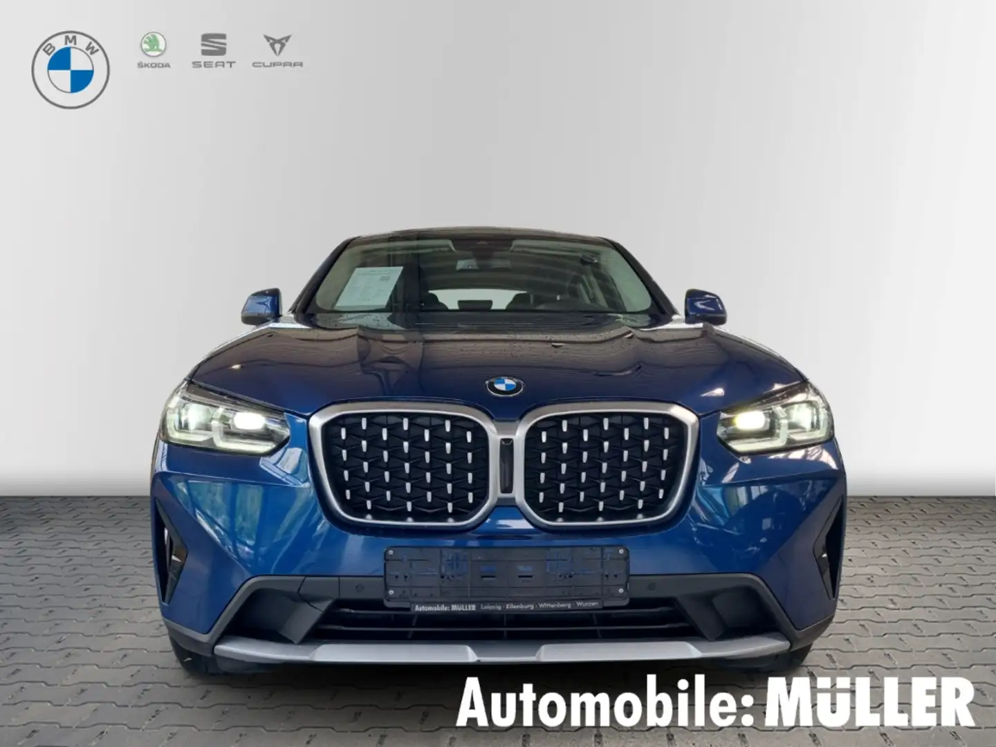 BMW X4 20d Park-Assistent El. Panodach Navi Leder LED Kur Blau - 2