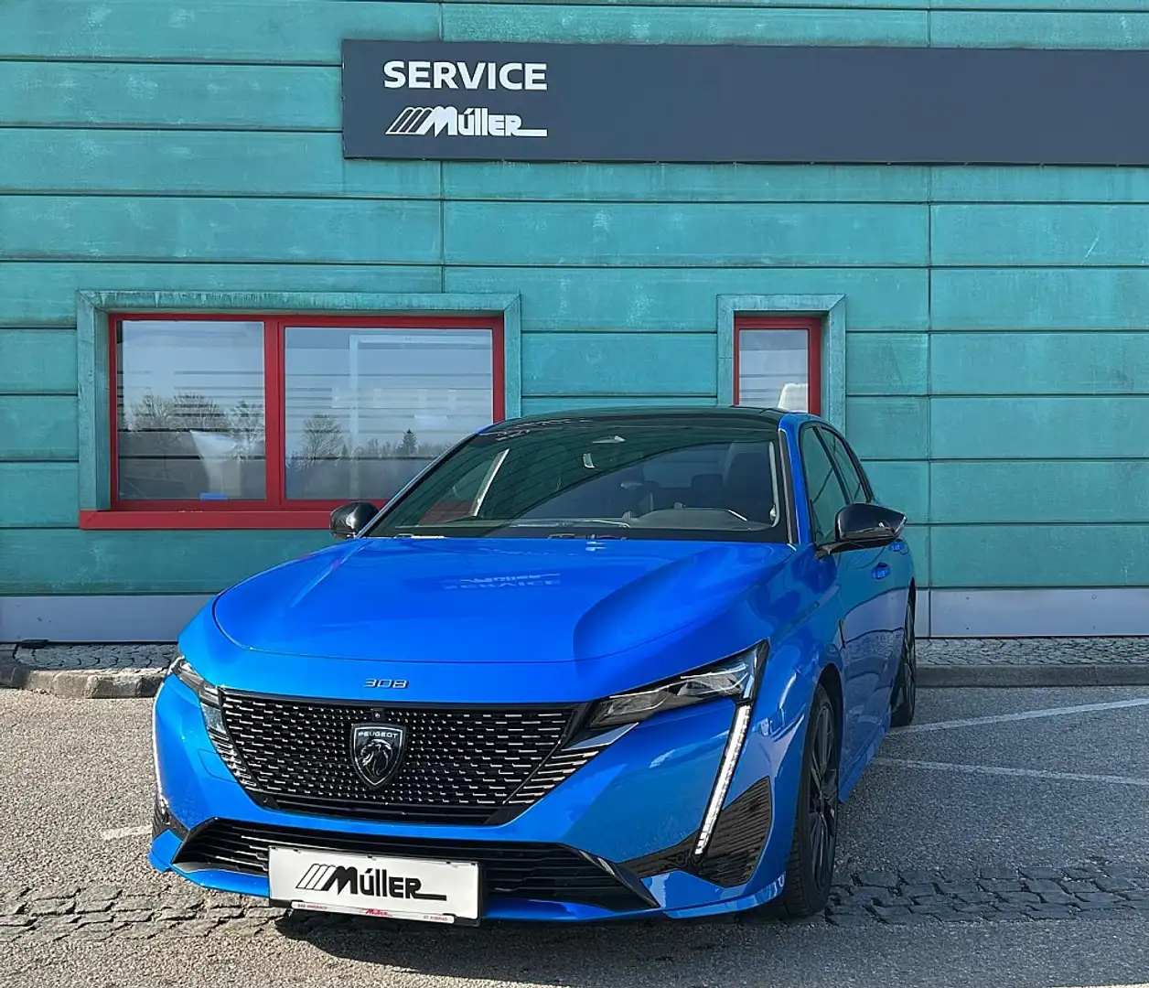 Peugeot 308 Hybrid 225 e-EAT8 GT Pack Blau - 1