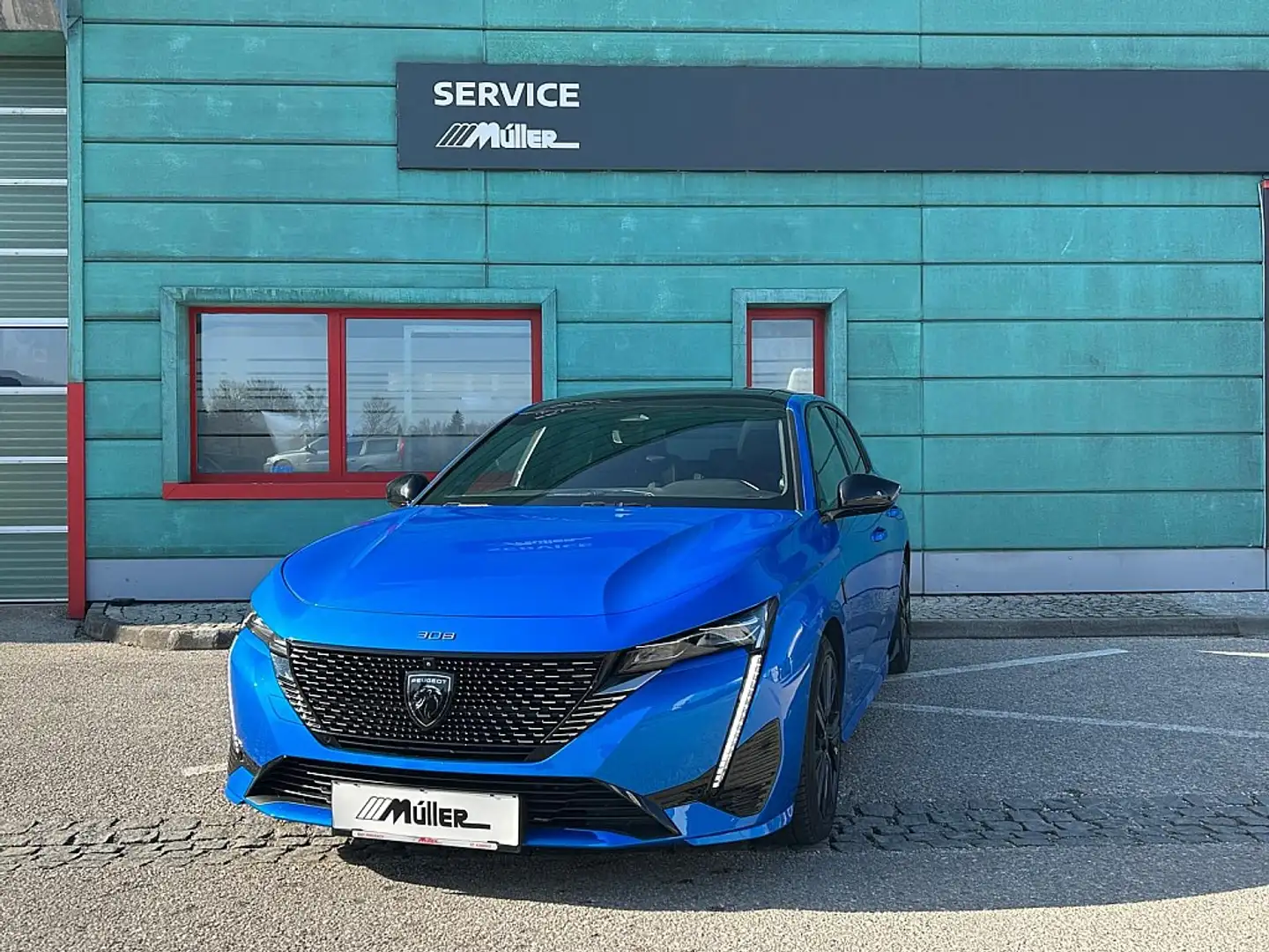 Peugeot 308 Hybrid 225 e-EAT8 GT Pack Blau - 1