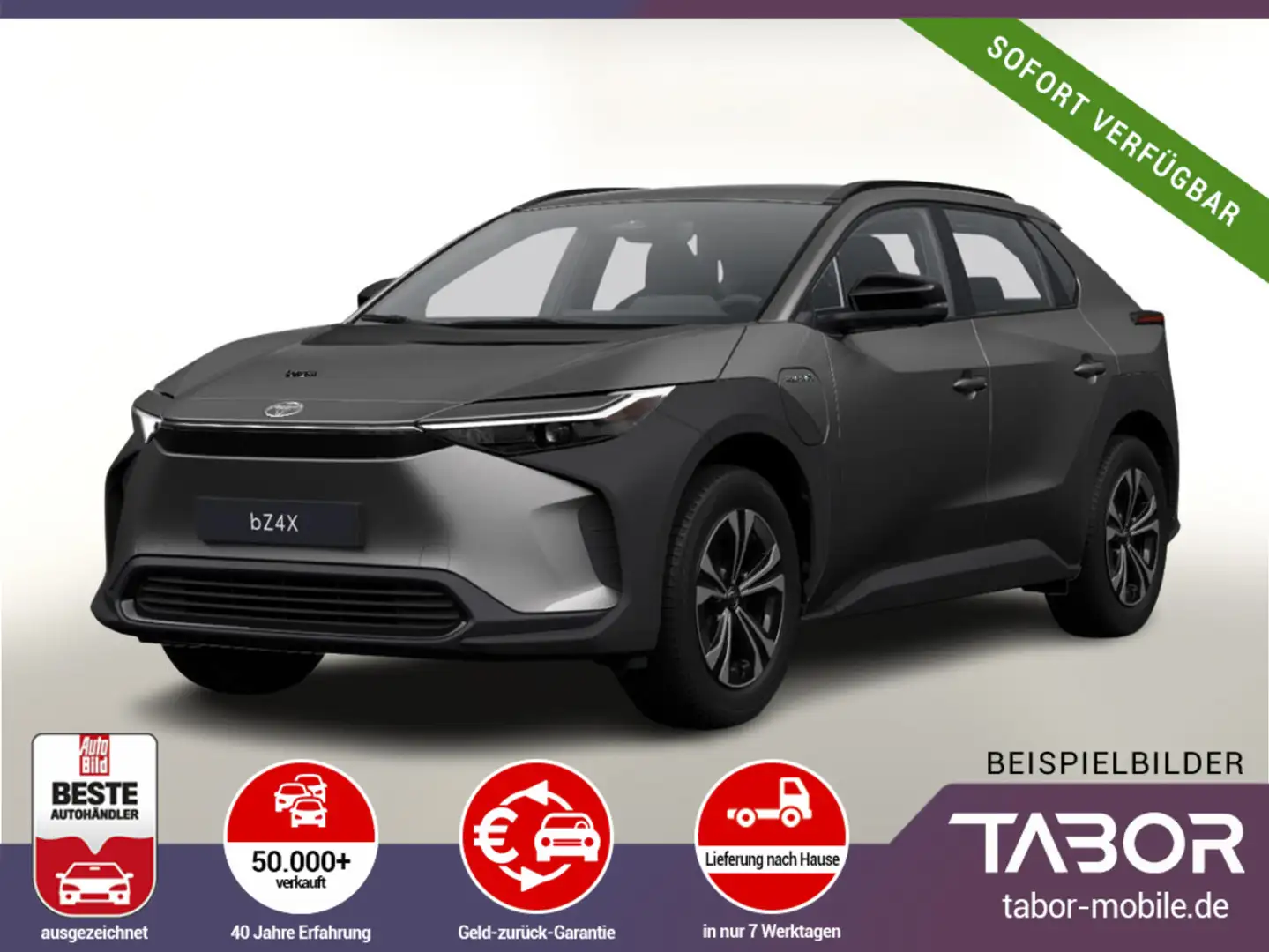 Toyota bZ4X 71kWh LED Nav Kam Keyl ACC Wärmepumpe CCS Šedá - 1
