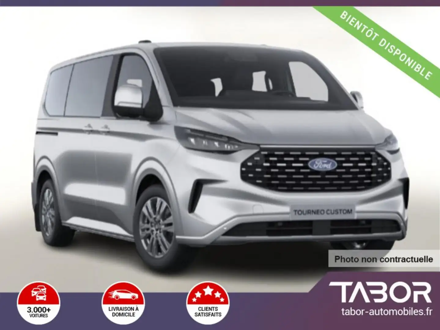 Ford Tourneo Custom 2.0 TDCi 170 Aut Tit 320 L1 Plateado - 1
