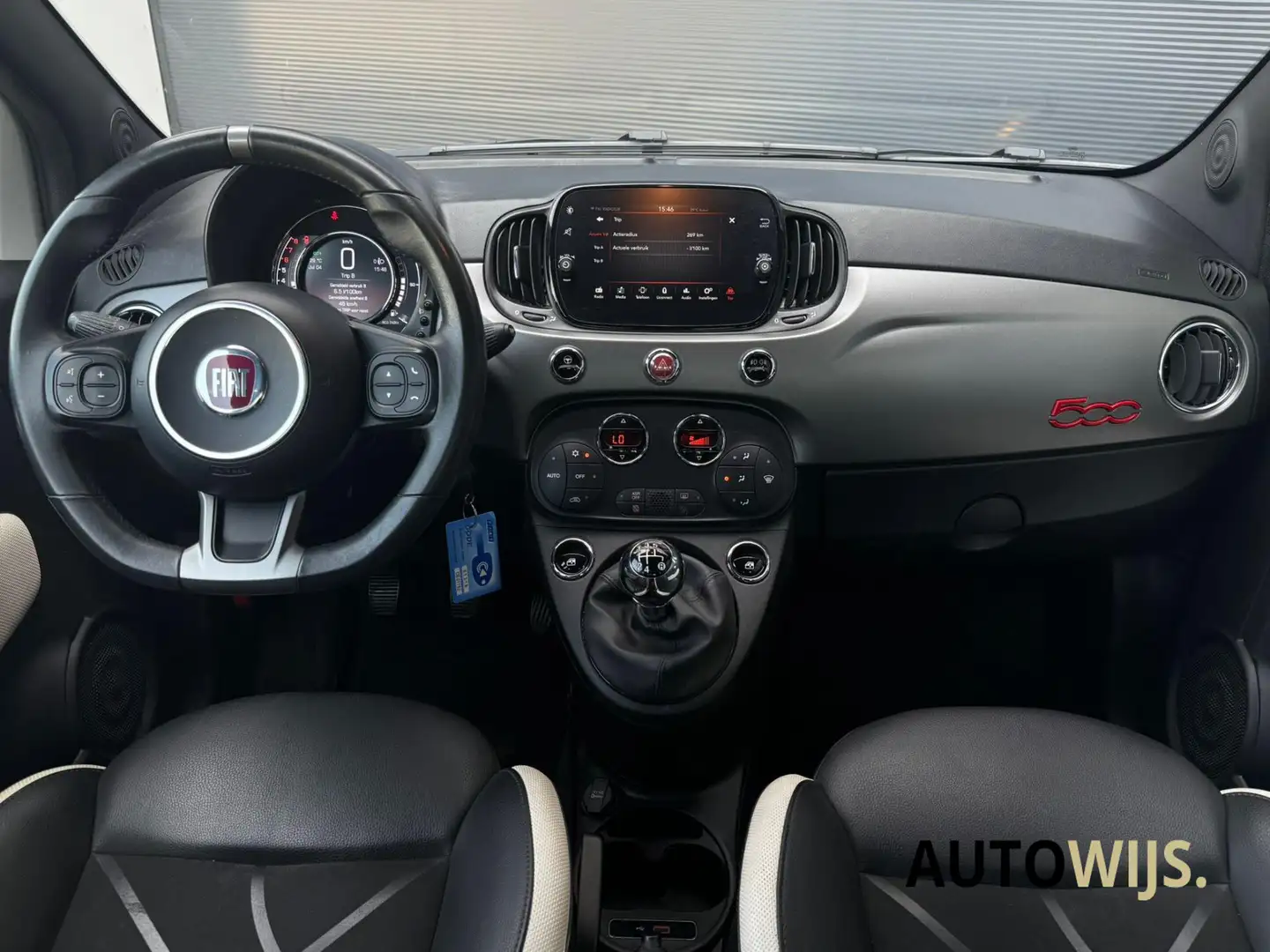 Fiat 500 1.2 Lounge|SPORT|Xenon|Clima|Cruise|Goed onderhoud Wit - 2
