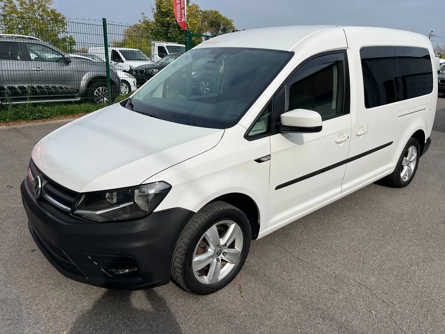 Volkswagen Caddy 1.4 CNG D. CABINE 5PL -L2-AIRCO NAVI- Blanc - 1