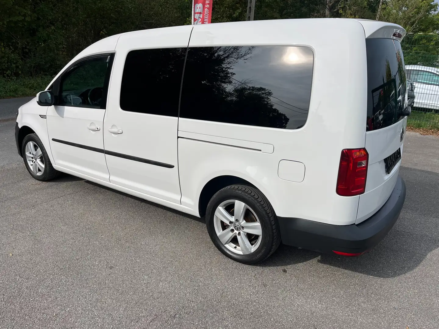 Volkswagen Caddy 1.4 CNG D. CABINE 5PL -L2-AIRCO NAVI- Blanc - 2