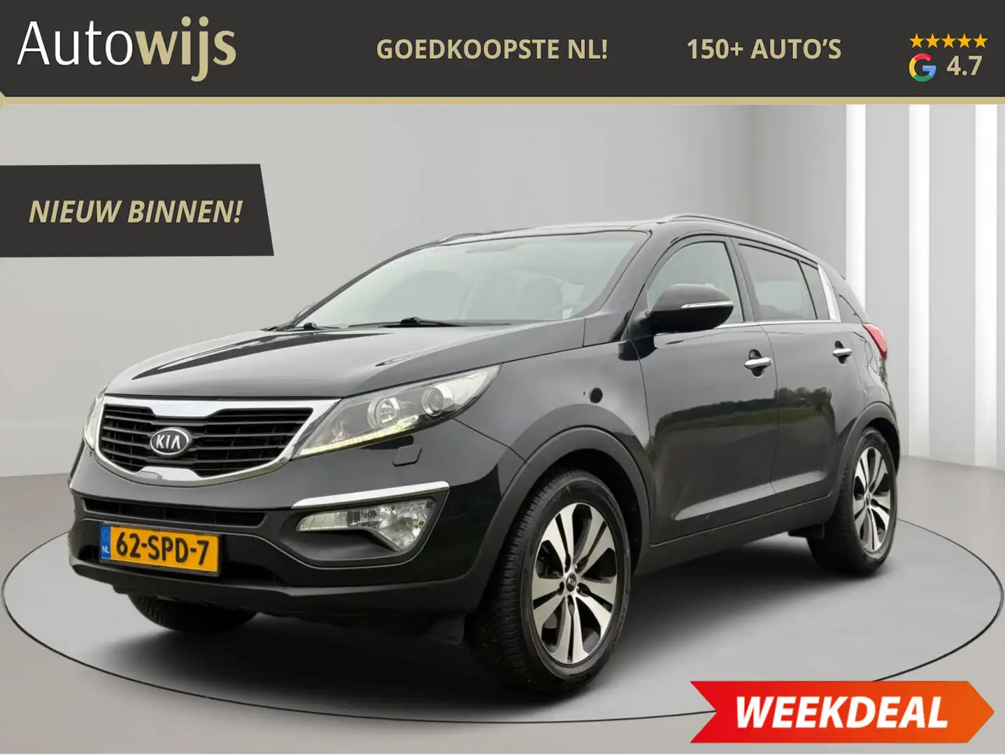 Kia Sportage 2.0 X-clusive|PANO|TREKHAAK|CARPLAY|CLIMA|LEDER|GO Zwart - 1