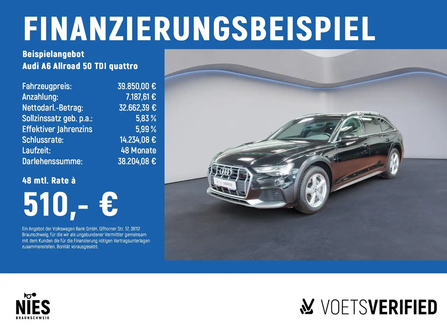 Audi A6 allroad 50 TDI quattro HD-MATRIX-LED+AHK+PANO Schwarz - 2
