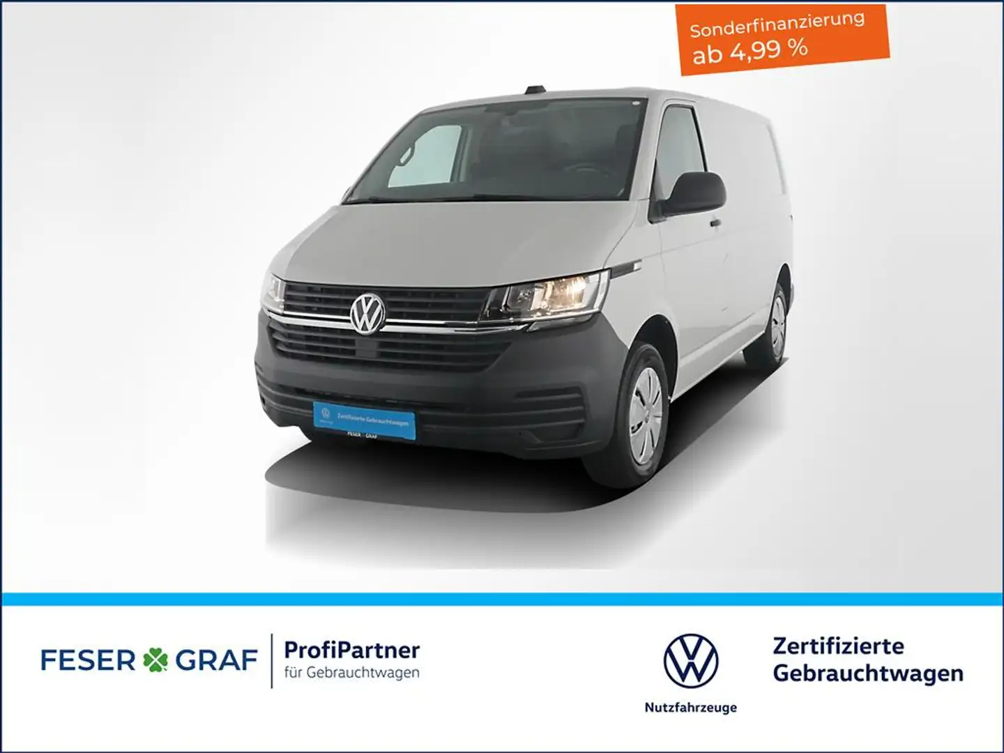 Volkswagen T6.1 Transporter 6.1 Kasten 2.0TDI Standheizung Rückfahrkamera Nav Blanco - 1