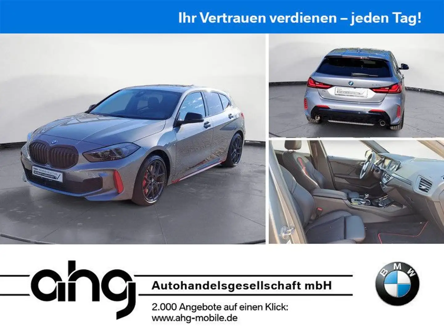 BMW 128 ti Navi Tempom.aktiv Panoramadach Bluetooth P Gri - 1