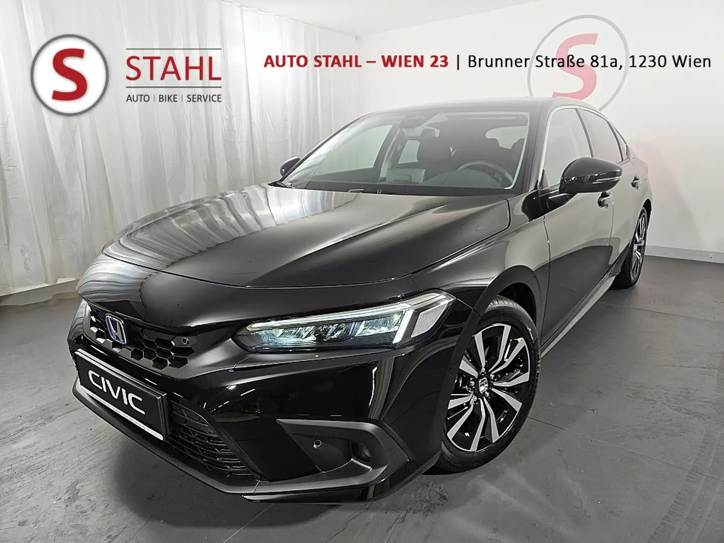 Honda Civic Hybrid Elegance Aut. |Auto Stahl Wien 23 Schwarz - 1