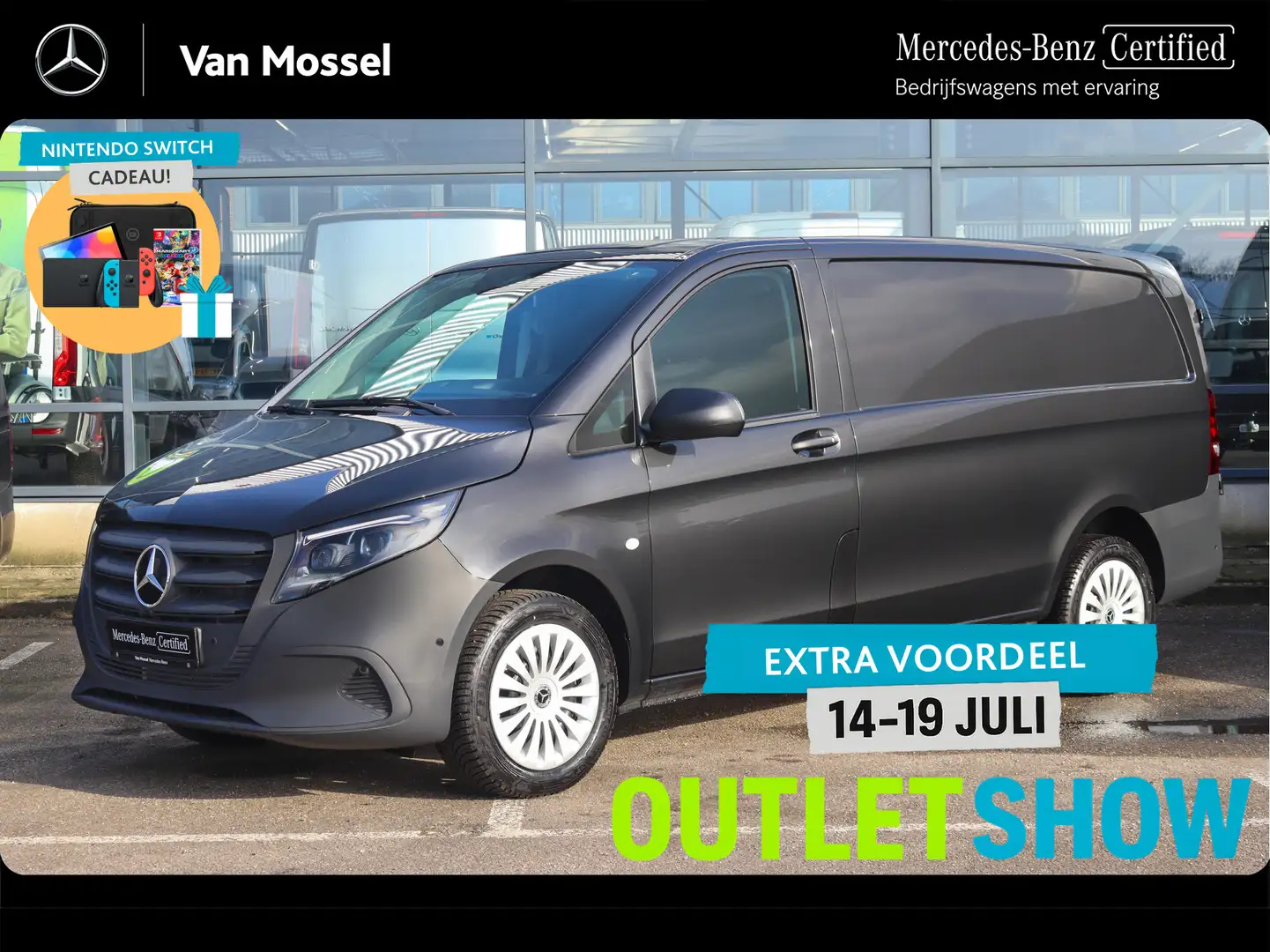 Mercedes-Benz Vito 116 CDI L2 Pro | AIRCO/NAVI/DISTRONIC/CAMERA | Cer Grijs - 1