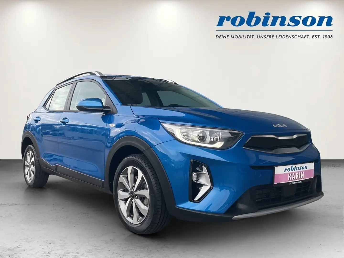 Kia Stonic 1,0 TGDI GPF ISG Silber DCT Aut. Blau - 1