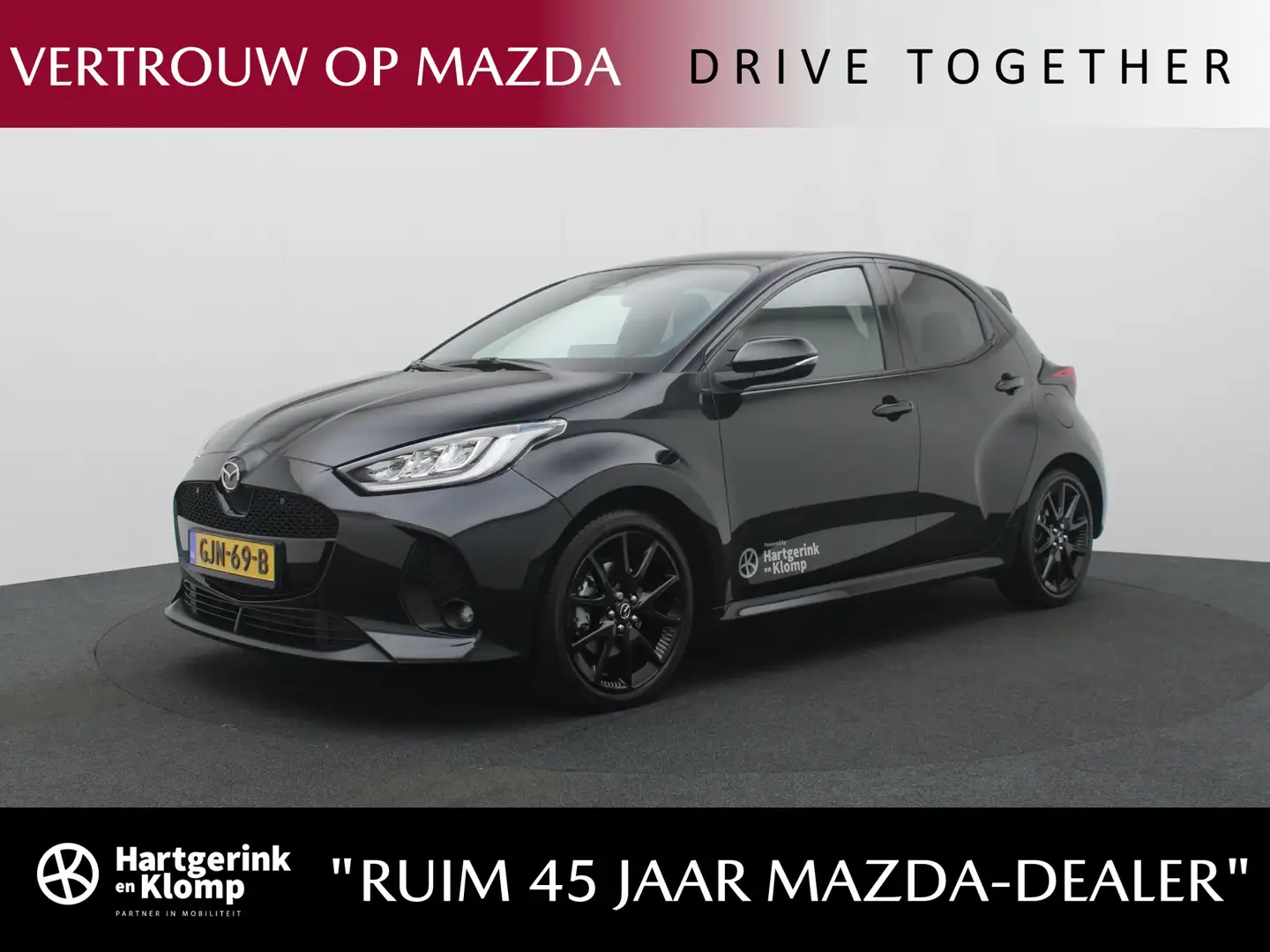 Mazda 2 Hybrid 1.5 Homura Plus automaat : dealer onderhoud Zwart - 1