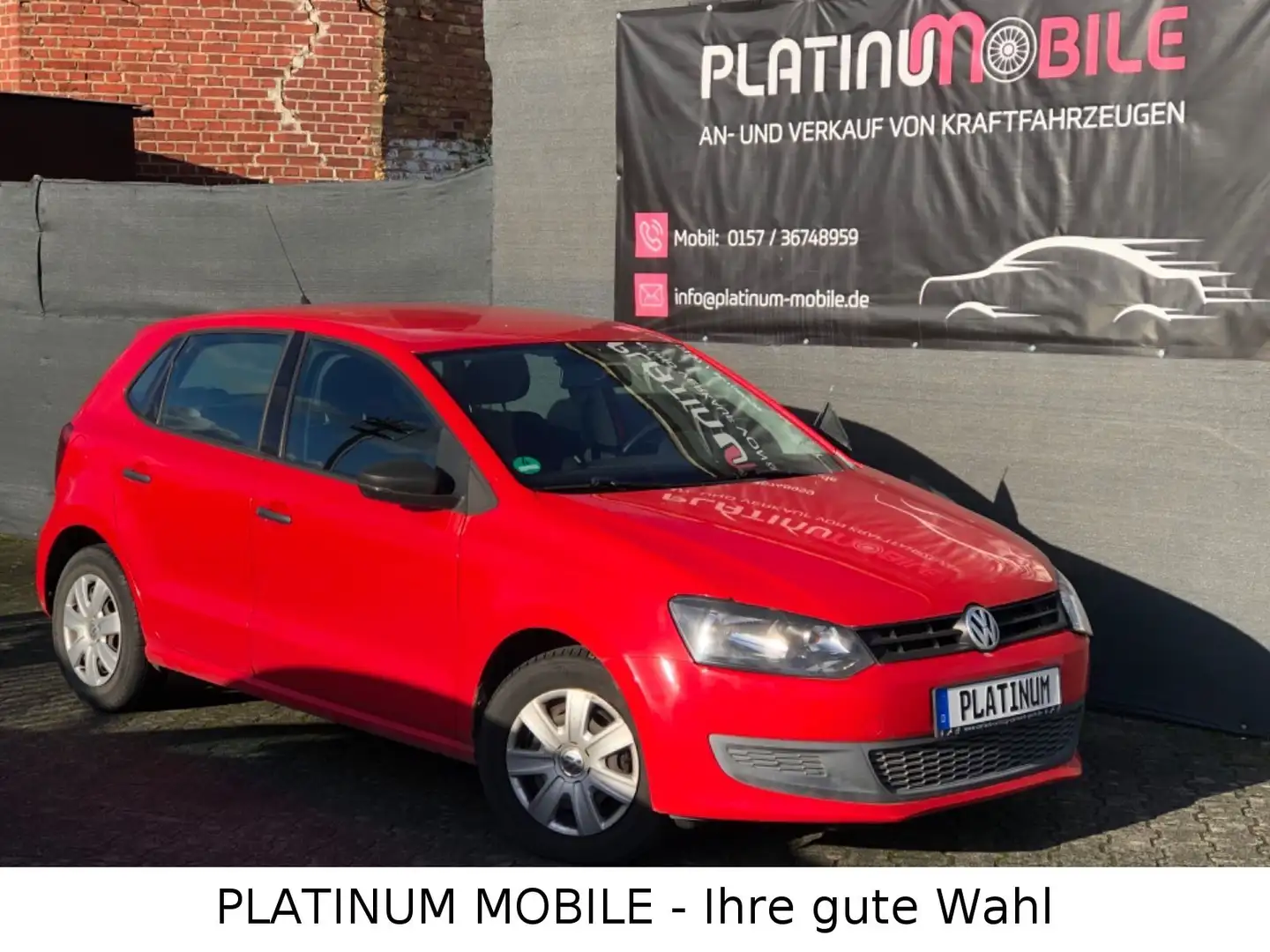 Volkswagen Polo 6R 1.2 Benzin *Klima* 1.Hand | erst 94 TKm Rot - 1