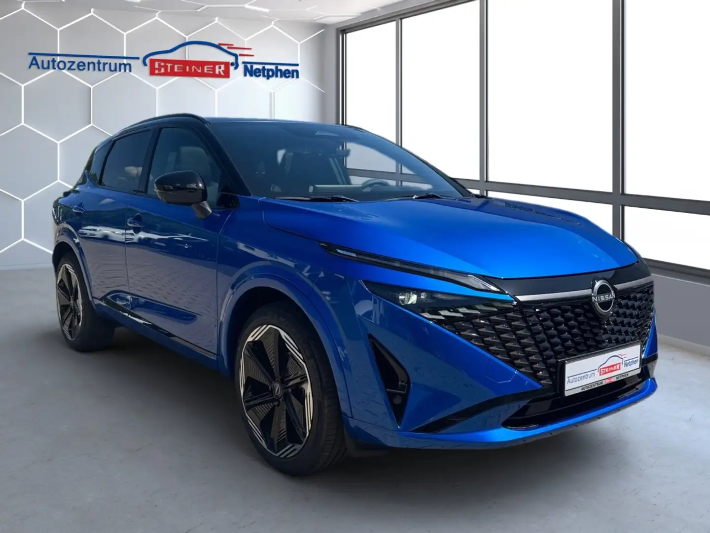 Nissan Qashqai Xtronic M-Hyb Facelift N-Design Pano Klima Leder Blau - 2