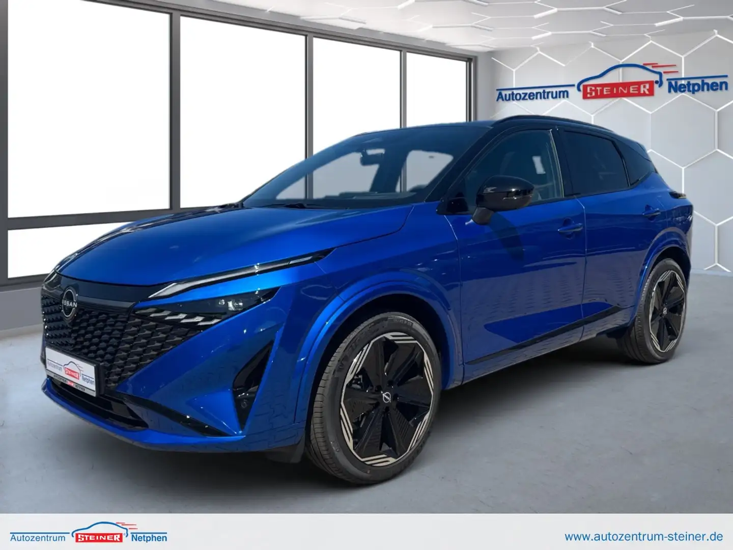 Nissan Qashqai Xtronic M-Hyb Facelift N-Design Pano Klima Leder Blau - 1
