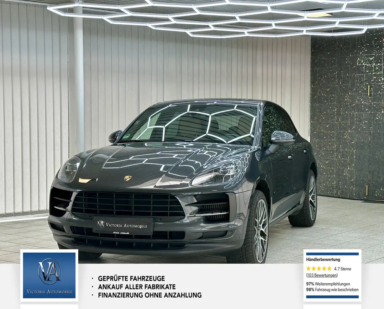Porsche Macan S Vollausstattung. Panorama. Scheckheft. Unfallfre Grau - 1