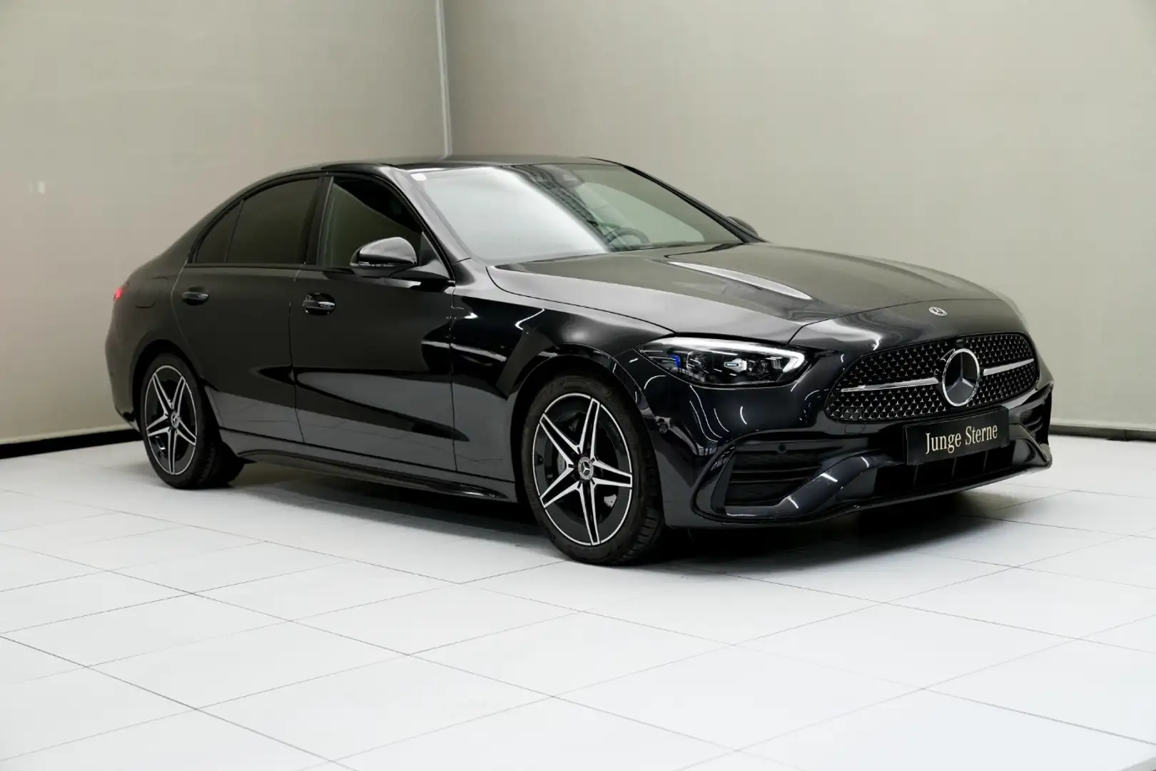 Mercedes-Benz C 220 d 4MATIC W-Paket S-Sitz ACC Navi Sport Gris - 2