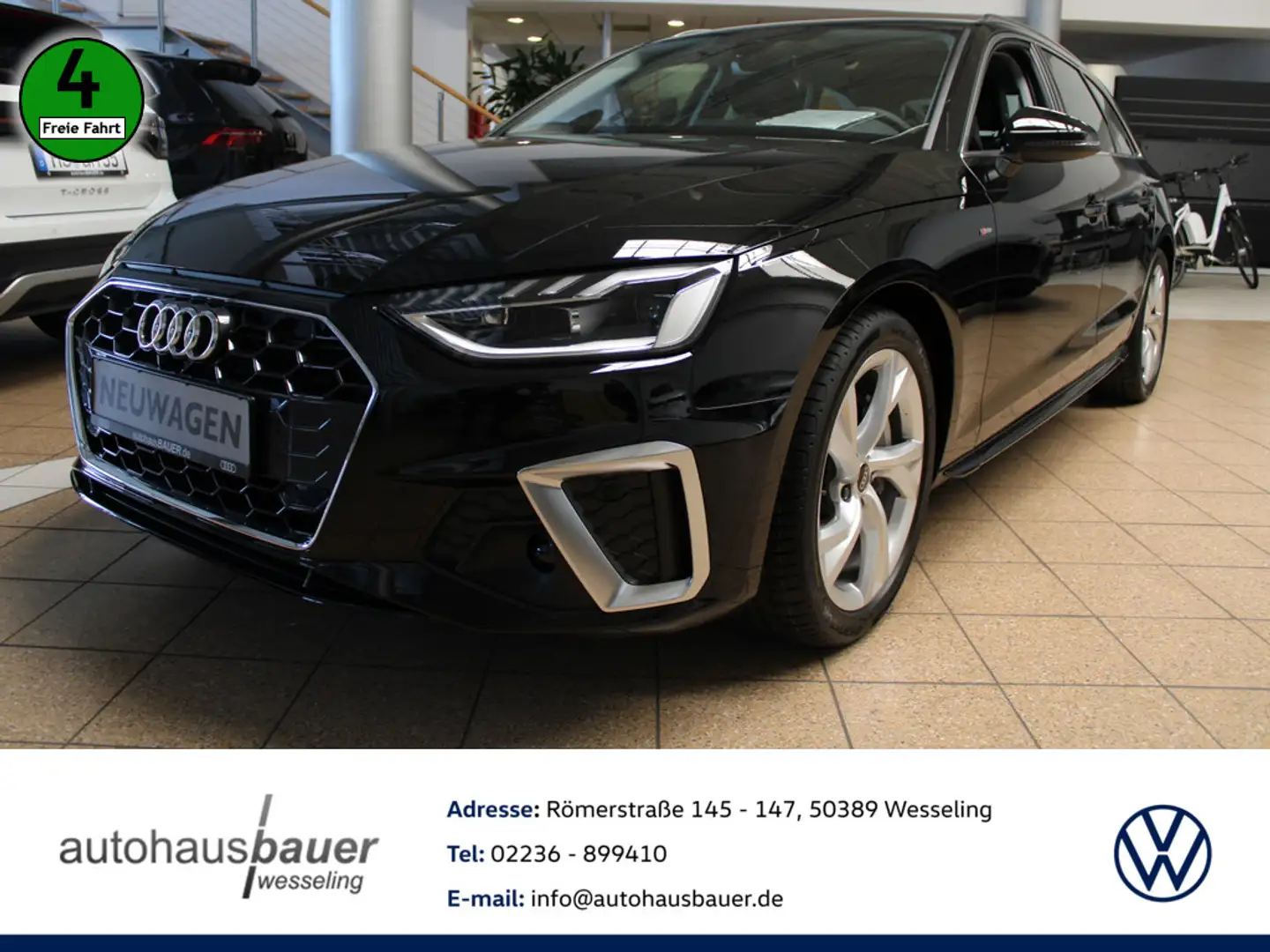Audi A4 Avant 40 2.0 TFSI Avant S line *AudiMMI,NAV,LED,Kl Noir - 1