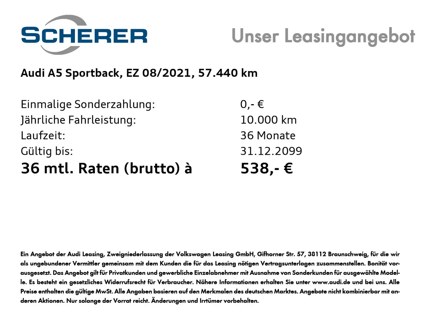Audi A5 35 TFSI S tronic Led,Navi Schwarz - 2