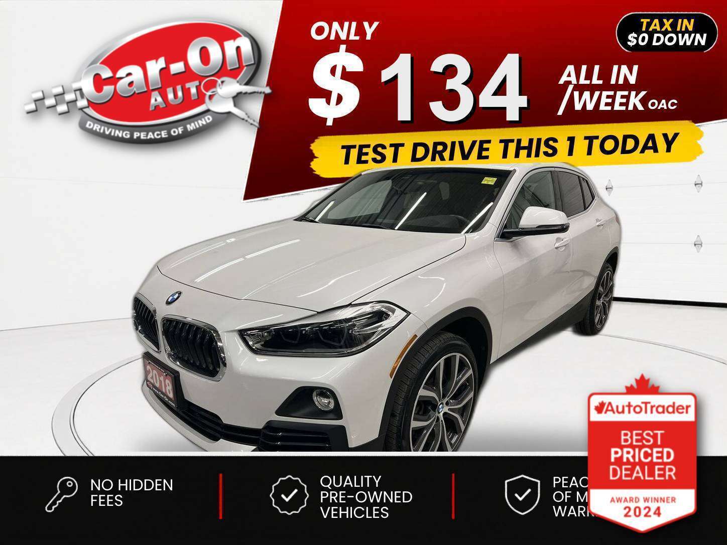 White 2018 BMW X2 xDrive28i AWD SUV / Crossover All-Wheel Drive Automatic
