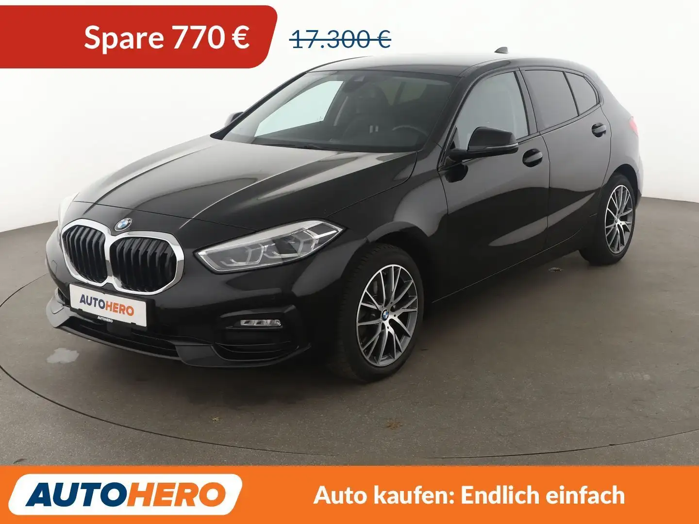 BMW 116 116d Sport Line*TEMPO*LED*PDC*SHZ* Schwarz - 1