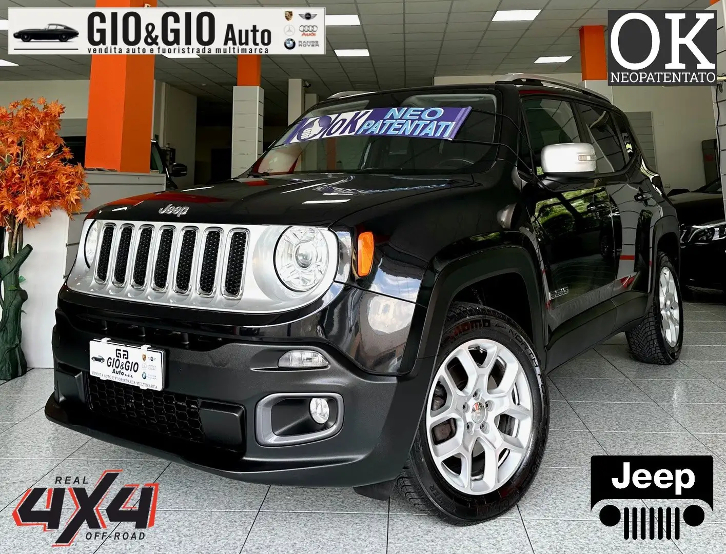 Jeep Renegade Renegade 2.0 mjt Limited 4wd 140cv auto Noir - 1