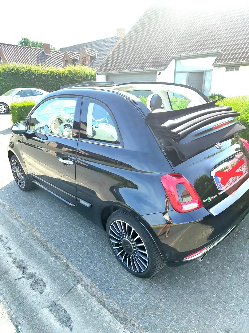 Fiat 500C 500 C 1.2 8V Lounge Zwart - 2