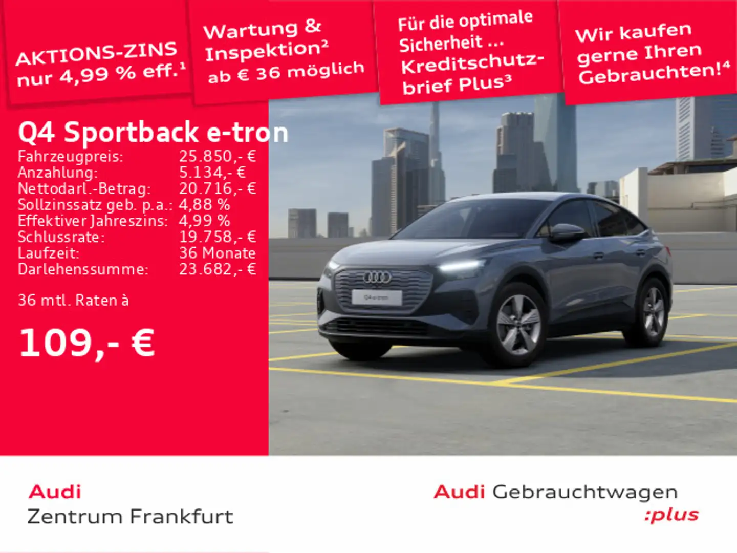 Audi Q4 e-tron Q4 Sportback 35 e-tron LED DAB PDC Sitzheizung Grau - 1