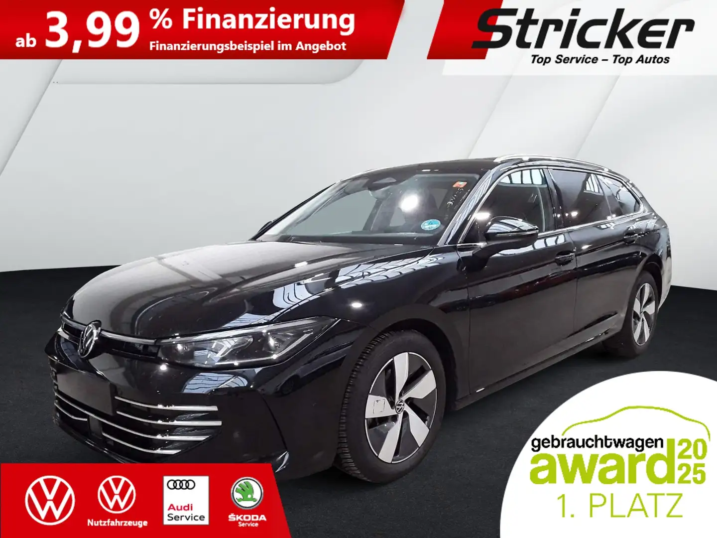 Volkswagen Passat Elegance 2.0TDI DSG 299,-ohne Anzahlung Navi AHK Schwarz - 2