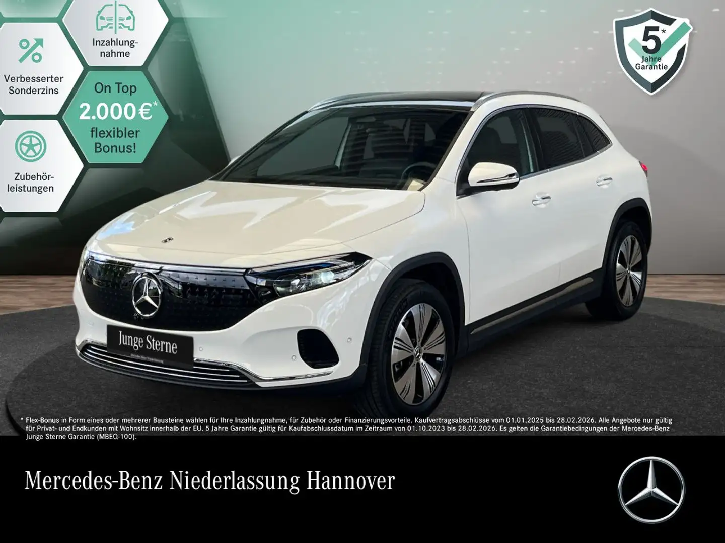 Mercedes-Benz EQA 350 4M PROG+PLUS-PAKET+PANO+360+KEYLESS+SPUR Blanc - 1