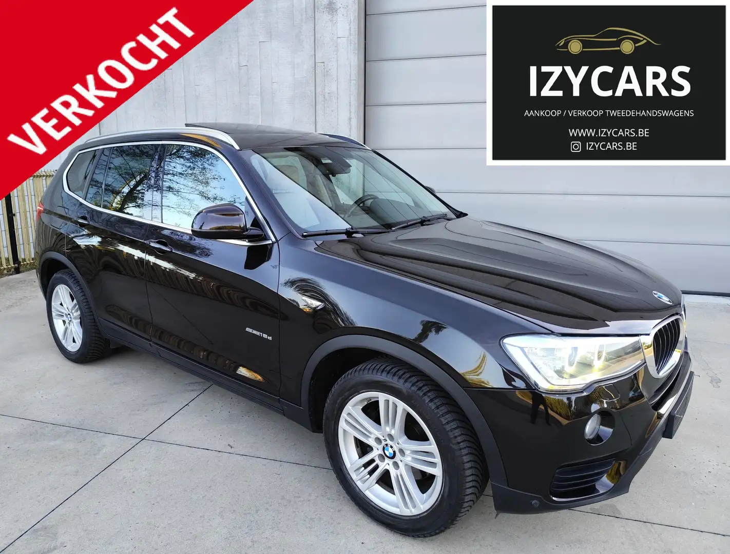 BMW X3 2.0d PANODAK,XENON,CAMERA,EL.KOFFER, Zwart - 1