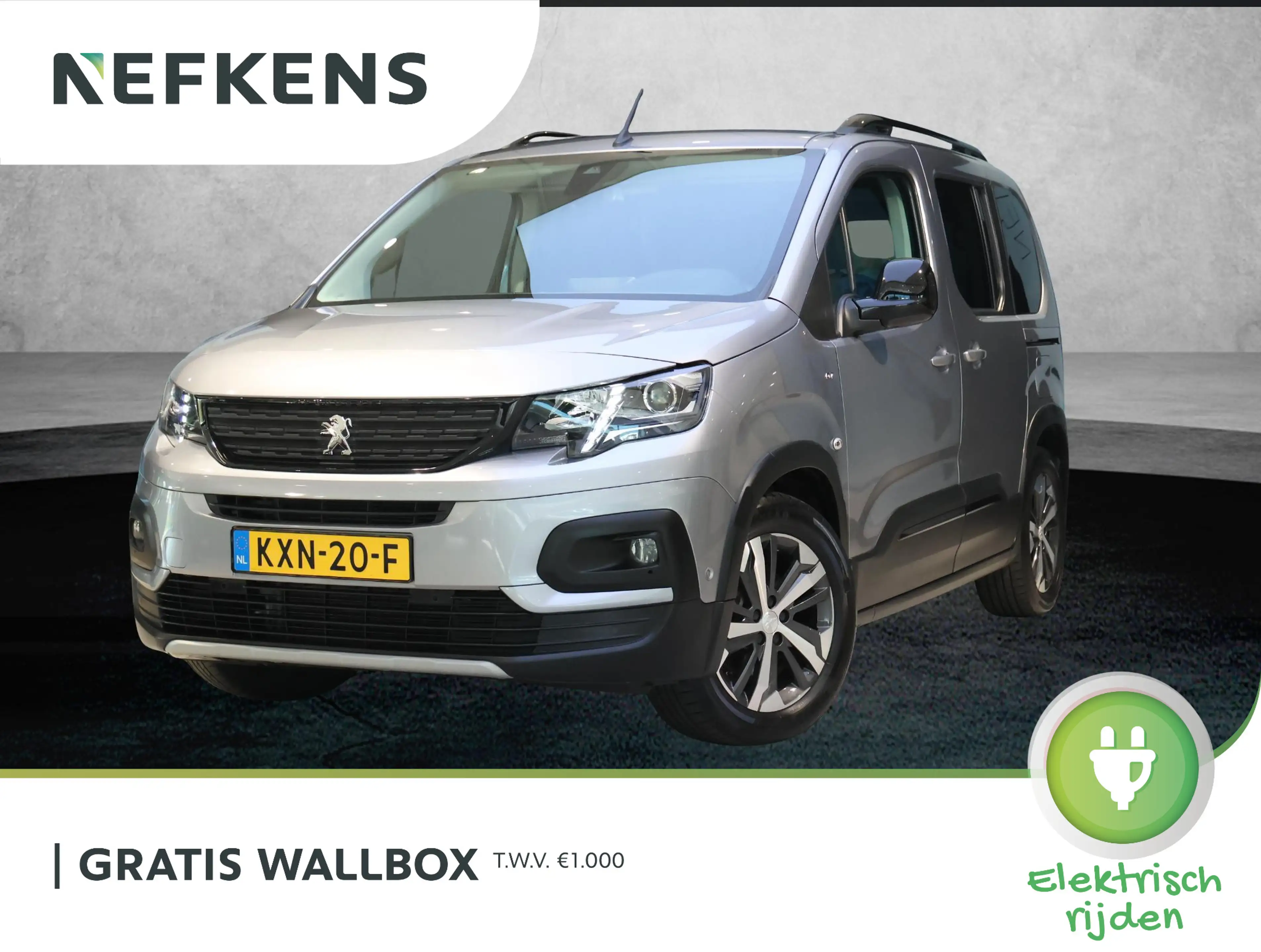 Peugeot e-Rifter EV GT 50 kWh SoH 99% | Trekhaak | Stoelverwarming