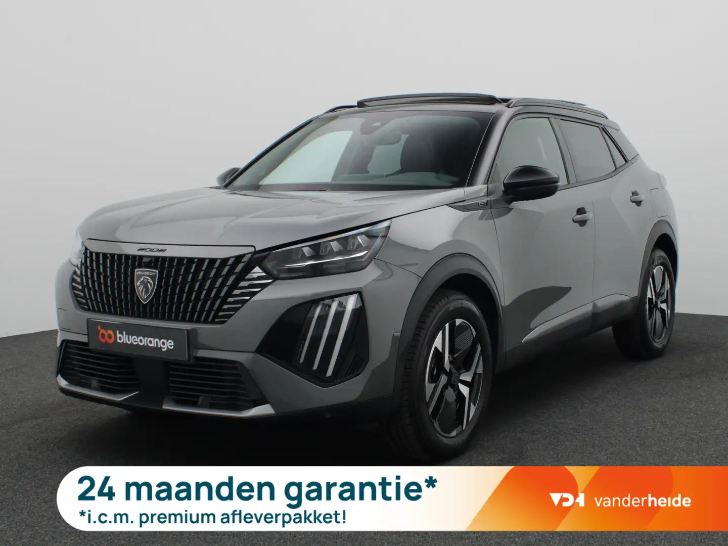 Peugeot 2008 1.2 Hybrid 136PK GT Aut. Pano-Schuifdak, 360gr. Ca Grijs - 1