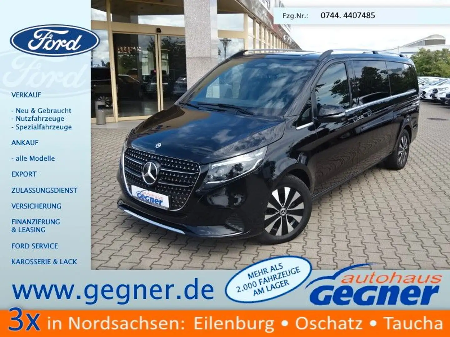 Mercedes-Benz V 300 d extralang 9G-TRONIC Avantgarde Standhzg Schwarz - 1