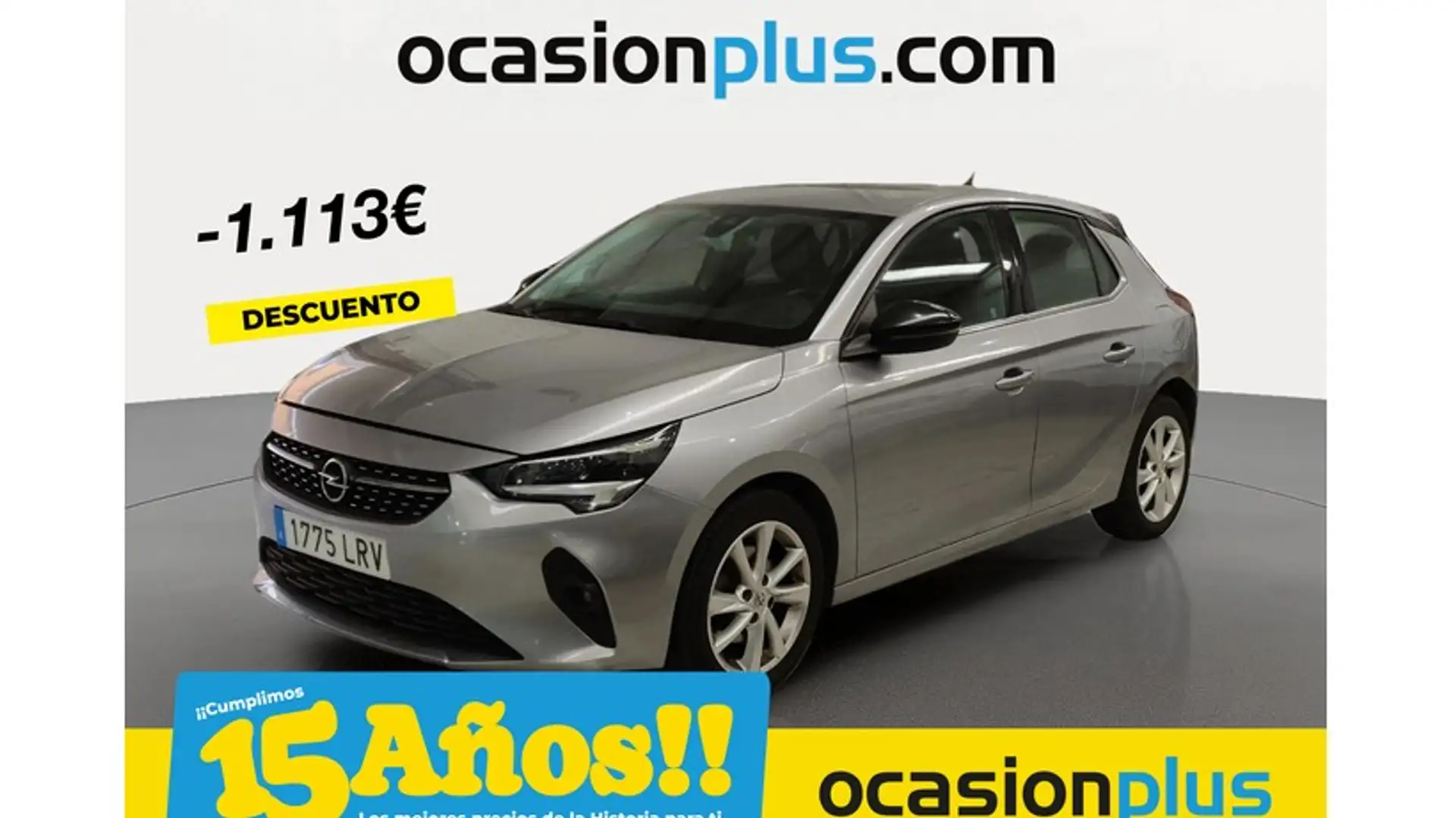 Opel Corsa 1.2T XHT S/S Elegance AT8 100 Gris - 1