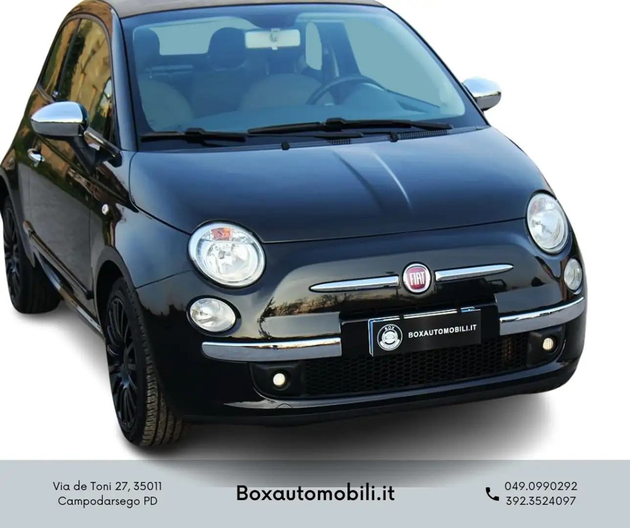 Fiat 500C 500C 1.2 Lounge 69cv Noir - 2