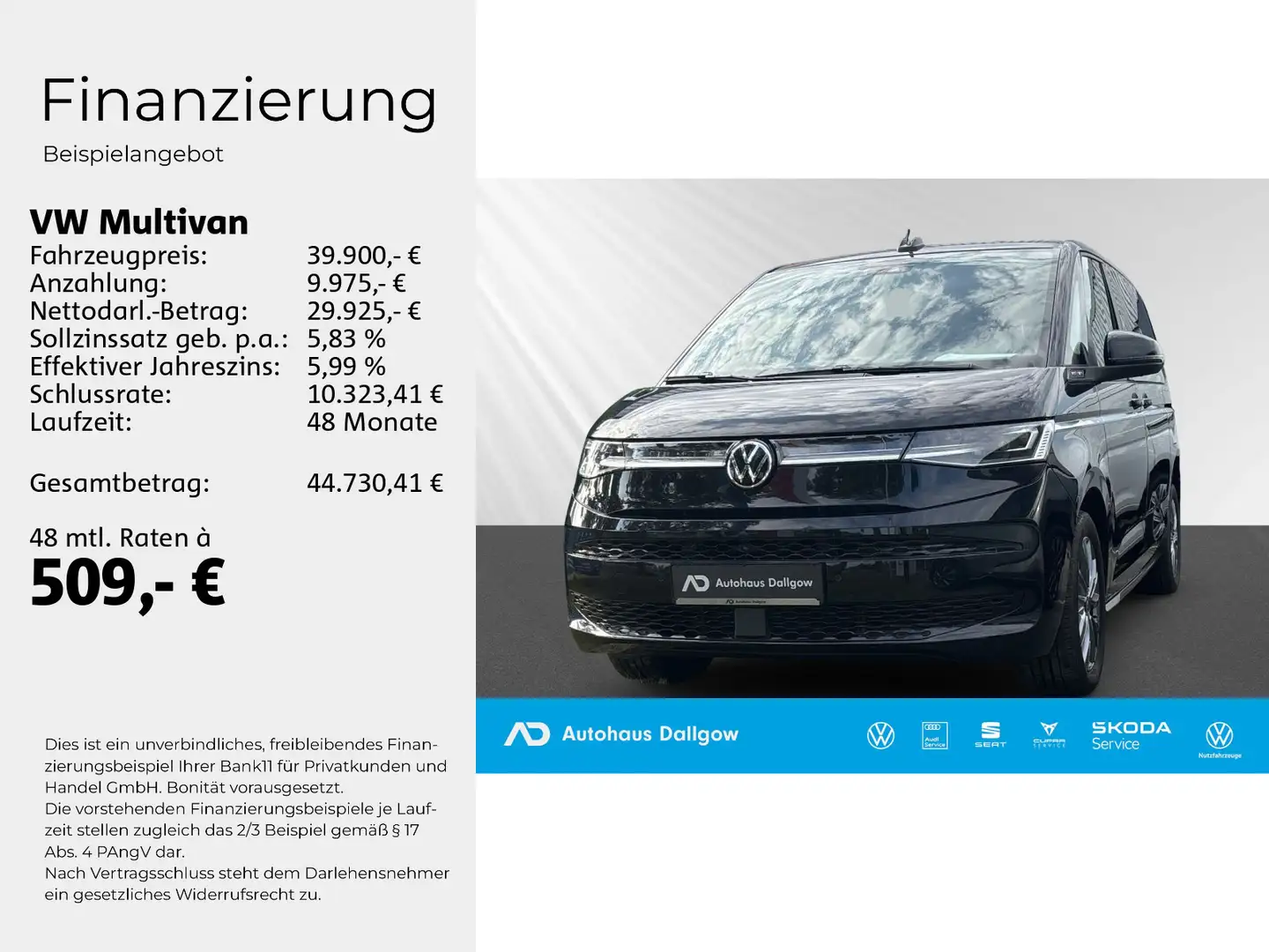 Volkswagen T7 Multivan Style 2,0 l 150 kW TSI OPF 7-Gang-DSG R Noir - 2