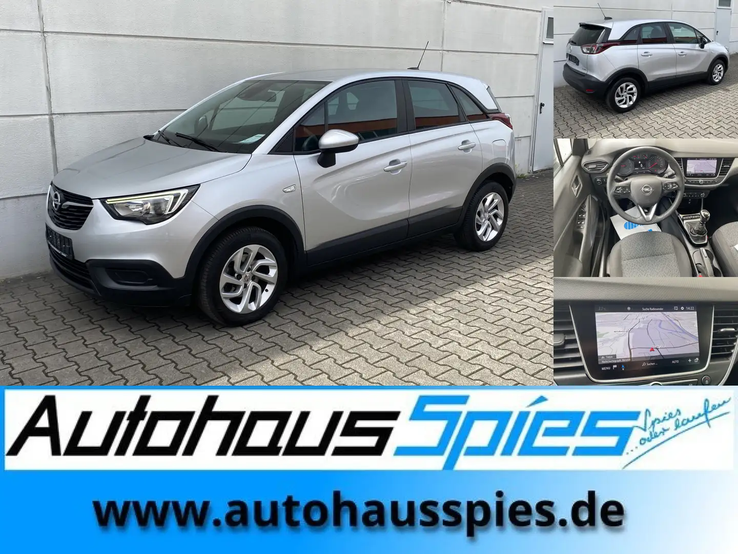 Opel Crossland X 1.2 Turbo  Edition Nav CarPlay AndAuto DAB EU6d-T Argent - 1