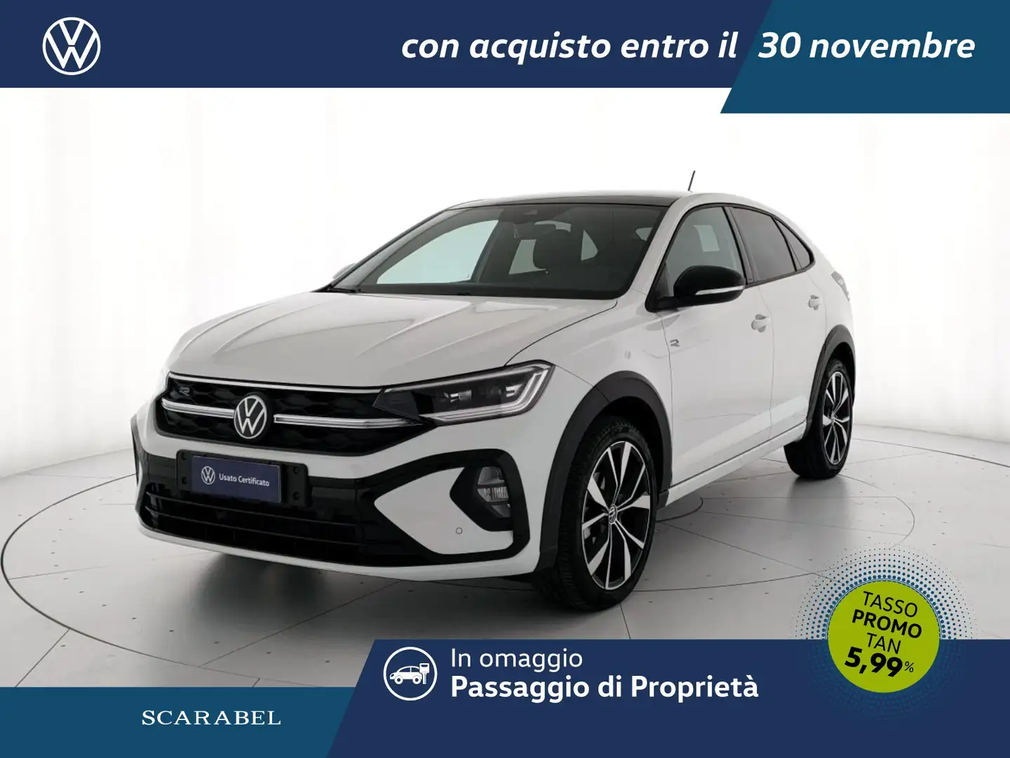 Volkswagen Taigo 1.0 tsi r-line 115cv dsg Blanc - 1