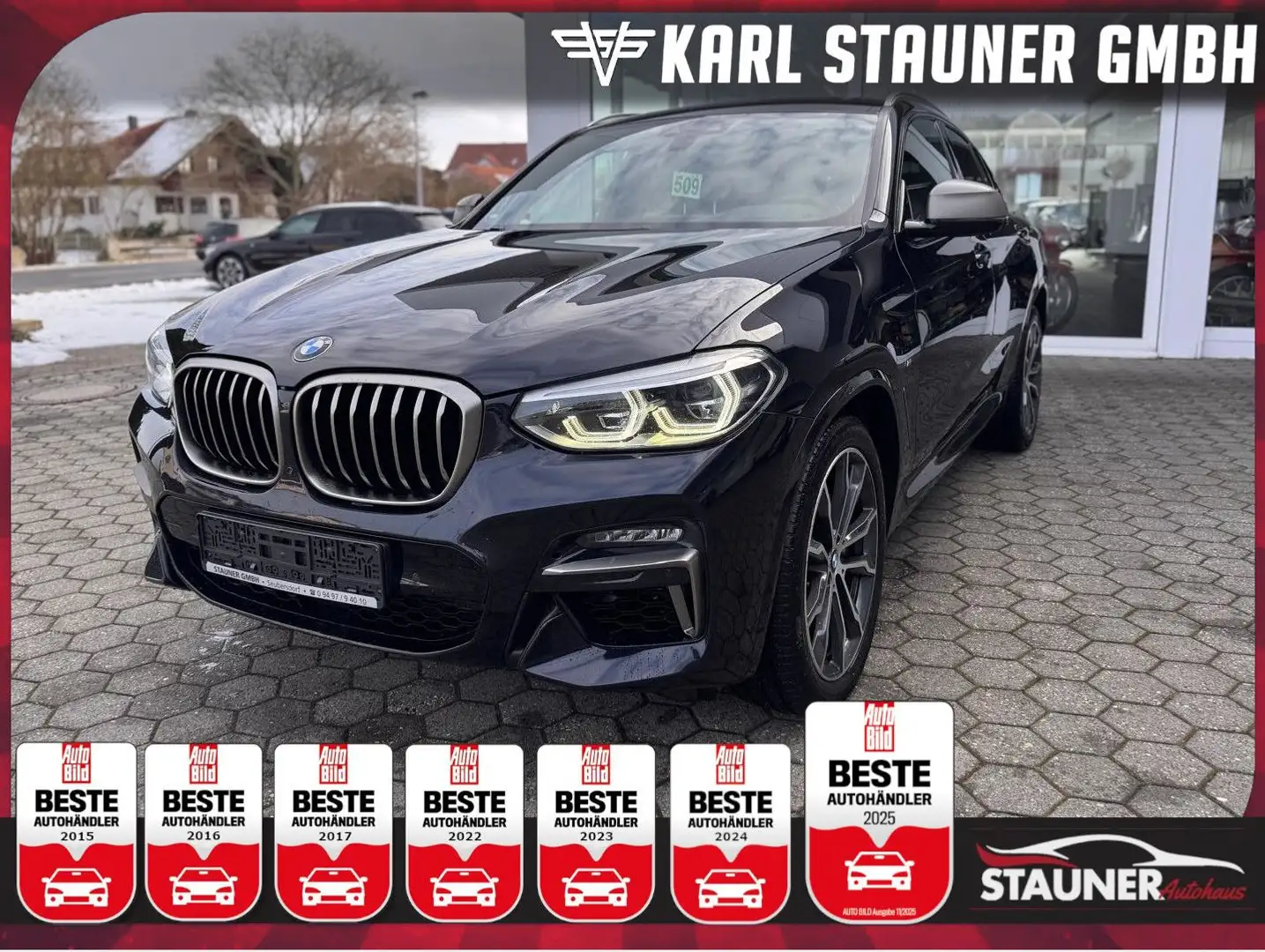 BMW X4 M40i PANO MEMORY ABSTANDSTEMP 360°KAMERA Schwarz - 1