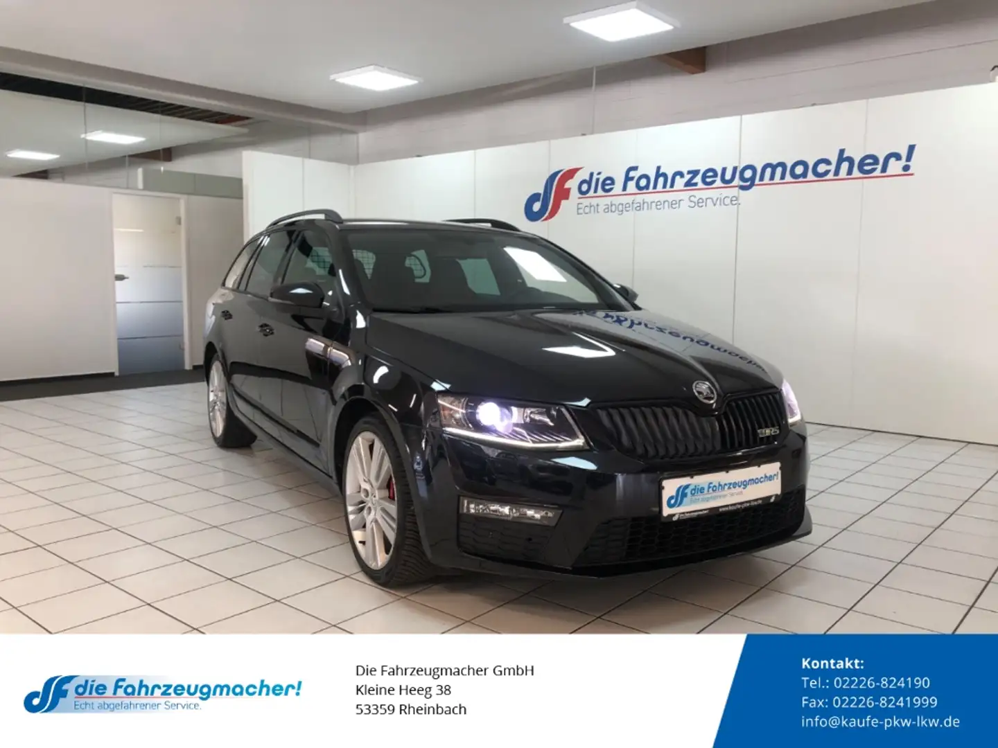 Skoda Octavia Combi RS 2.0 TDI DPF Sportpaket Navi Bi-Xenon Kurv Schwarz - 1