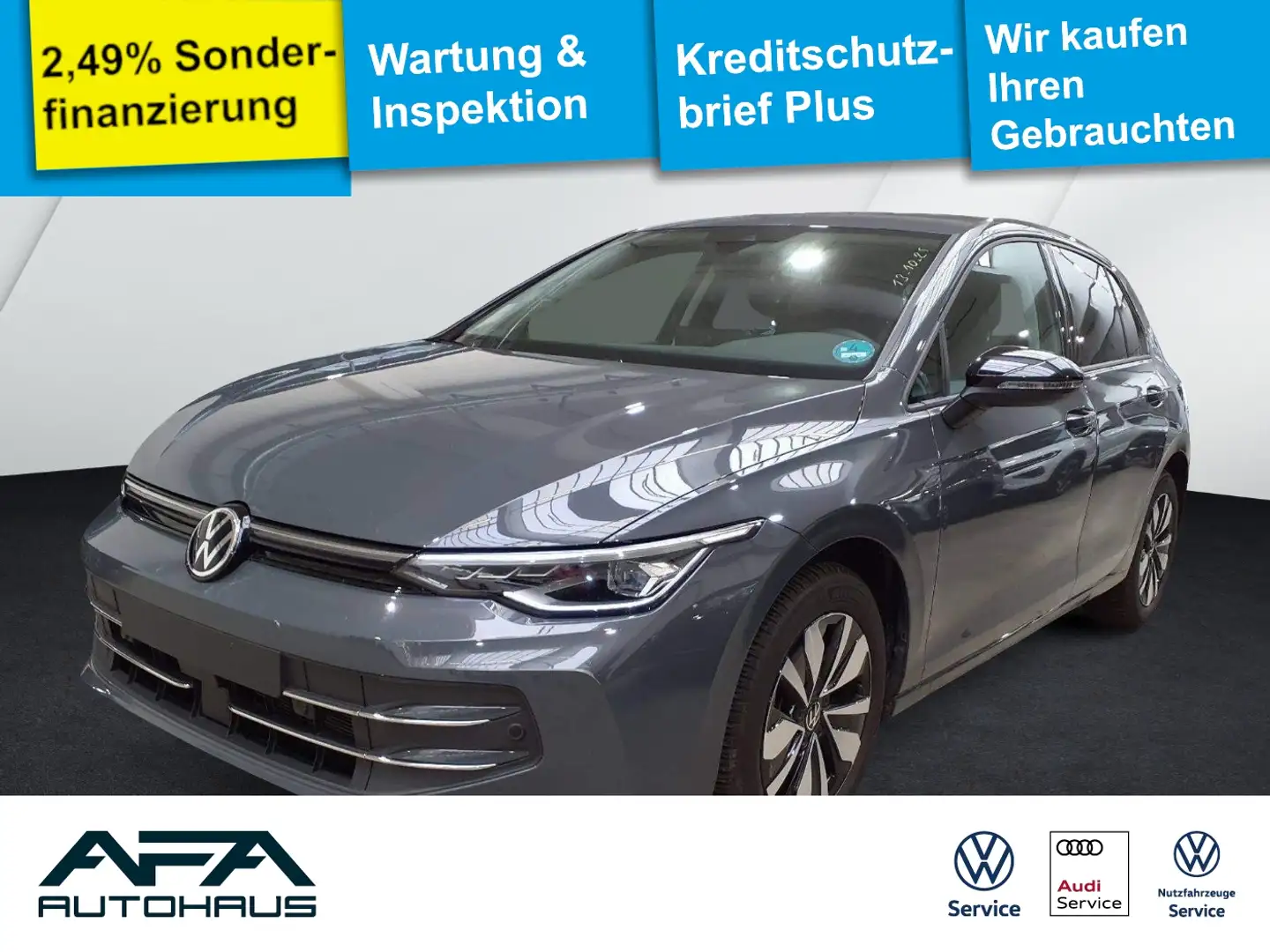 Volkswagen Golf VIII 2.0 TDI GOAL DSG AHK*Navi*LED*RFK*ACC Grau - 1