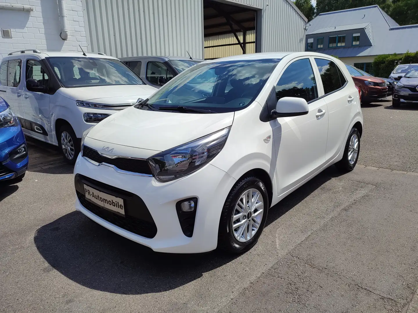 Kia Picanto 1.0 Automatik/Klimaaut/Alu/Navi+Cam Weiß - 1