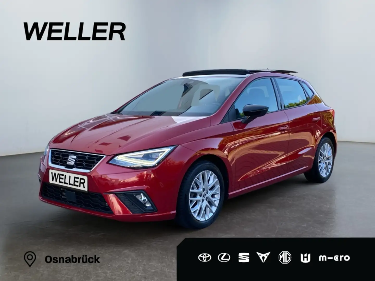 SEAT Ibiza 1.5 TSI DSG FR *LED*Pano*CarPlay*SHZ*Navi* Rosso - 1