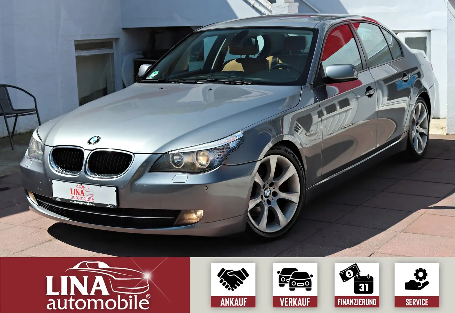 BMW 520 d LCI Aut. NaviProf.*Leder*2xSHZ*PDC*18" Gris - 1