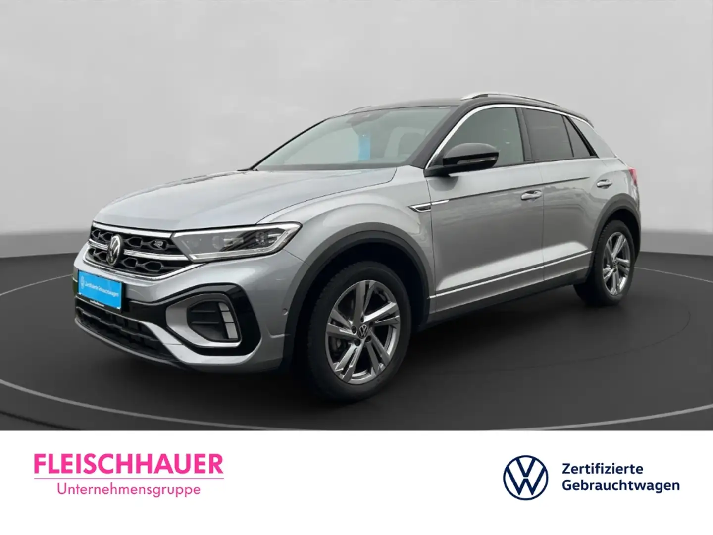Volkswagen T-Roc R-Line 1.5 DSG+PARKLENK+SHZ+KLIMAAUT+KAMERA Silber - 1