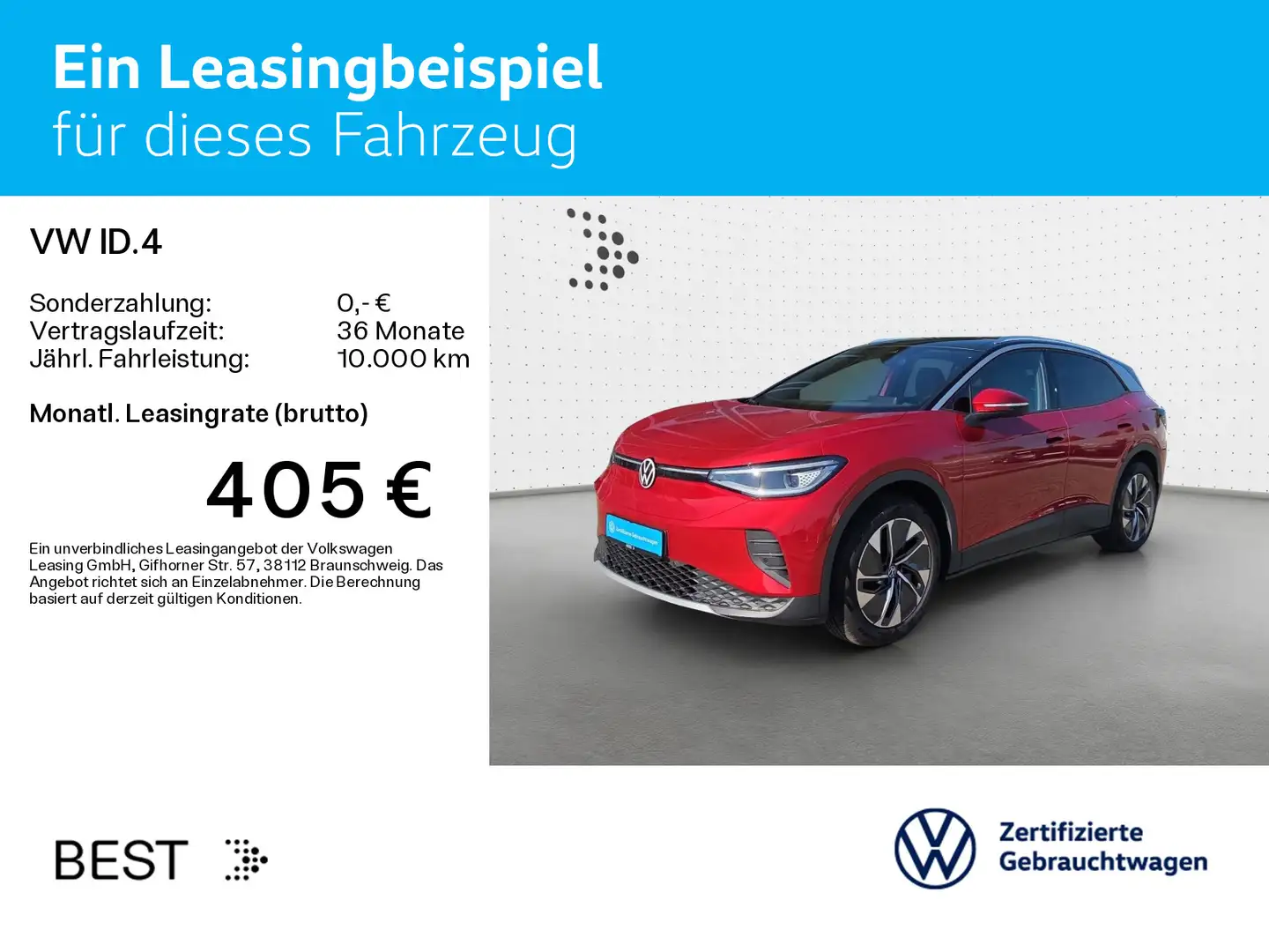 Volkswagen ID.4 Pro*WÄRMEPUMPE*HUD*IQ.LIGHT*AHK*PANO*KAMERA Rot - 2