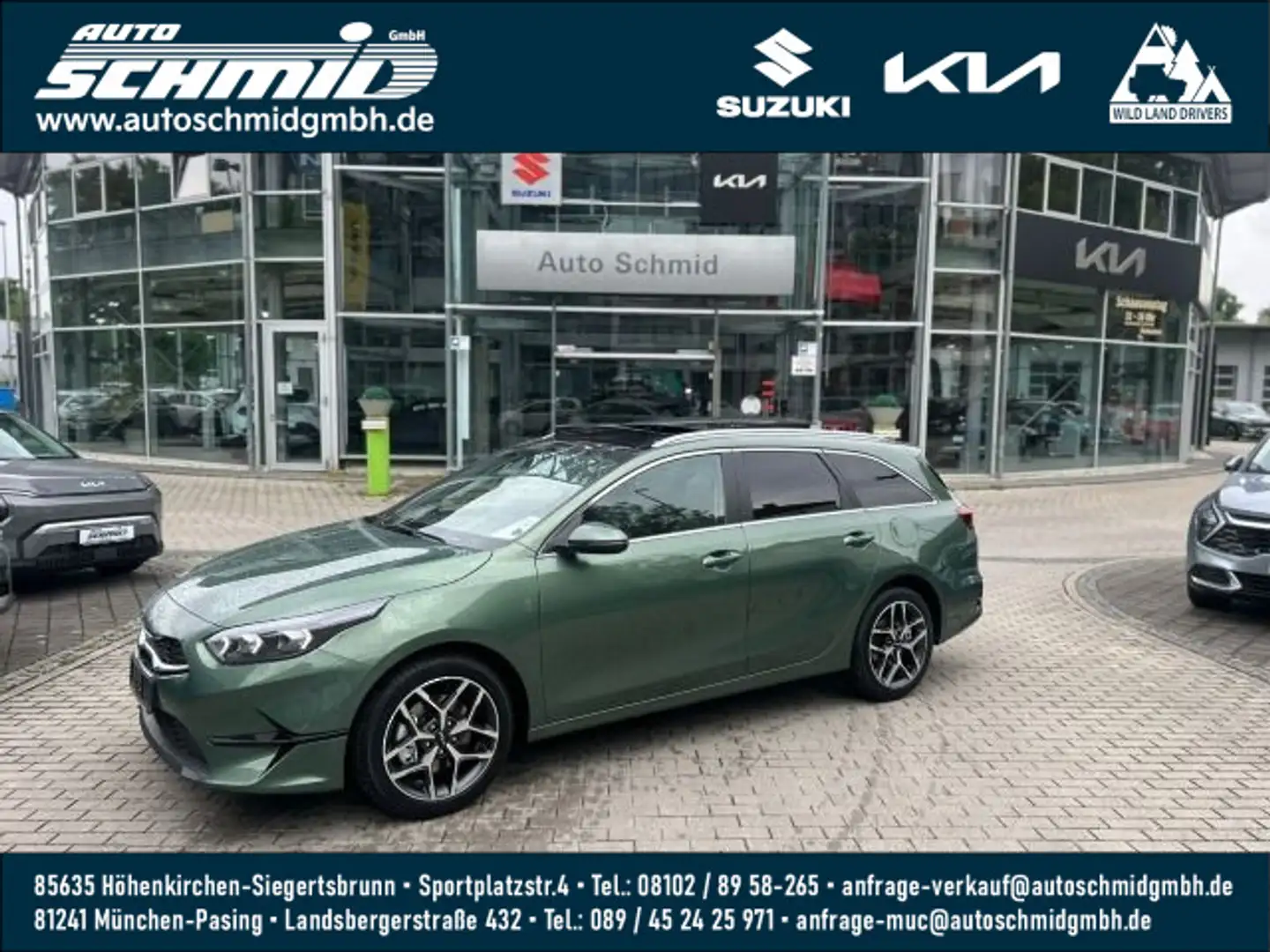 Kia Ceed / cee'd CEE'D SW 1.5T AUTOMATIK PLATINUM GLASDACH Verde - 1