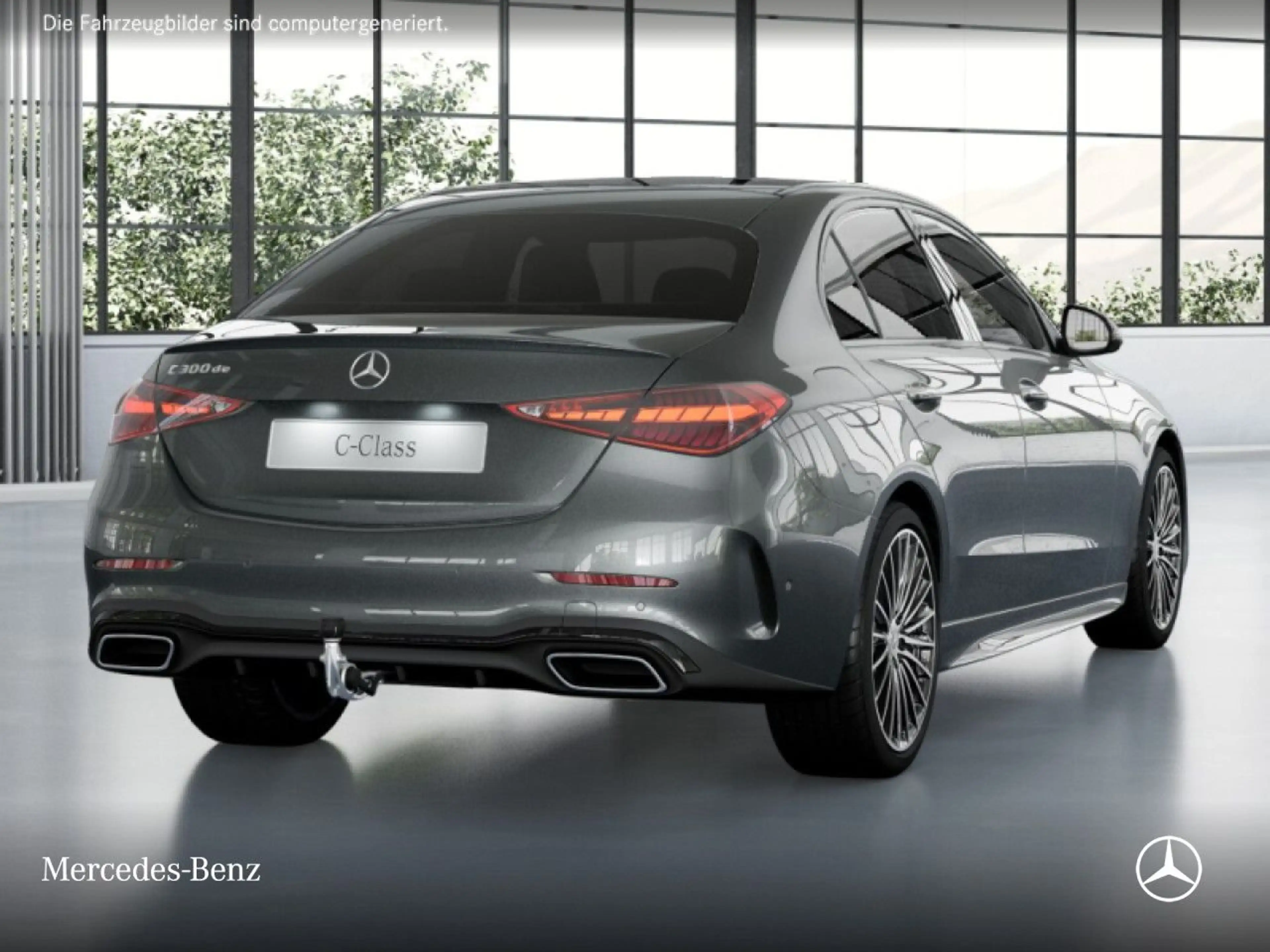 Mercedes-Benz C 300 de AMG+NIGHT+PANO+360+AHK+BURMESTER+19"+TOTW — photo 4