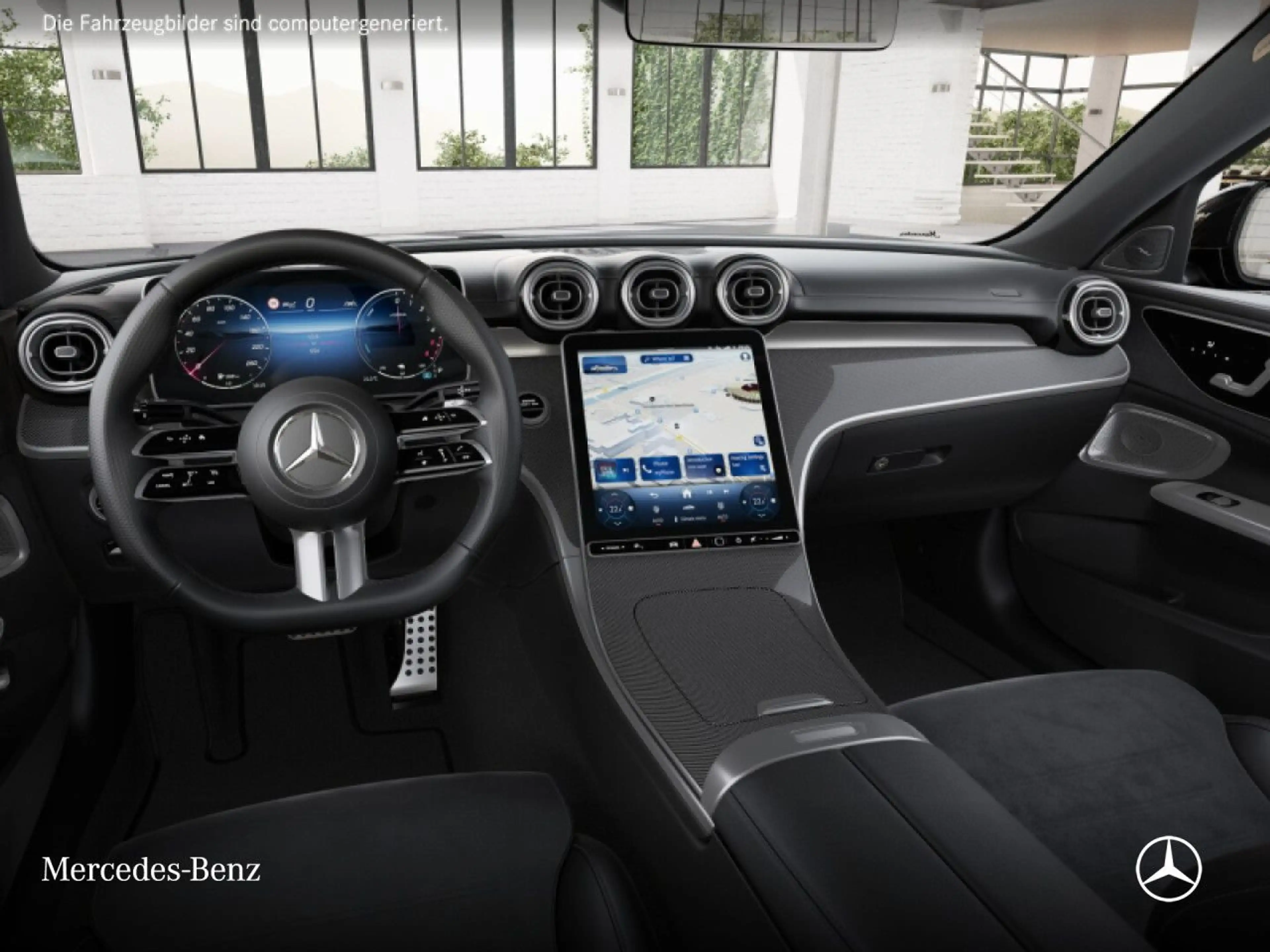 Mercedes-Benz C 300 de AMG+NIGHT+PANO+360+AHK+BURMESTER+19"+TOTW — photo 9